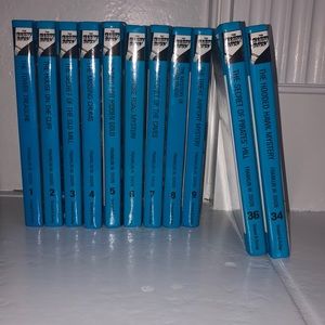 The Hardy Boys Hardback vintage collection. Books 1-9 and 34 & 36.  Eleven Books